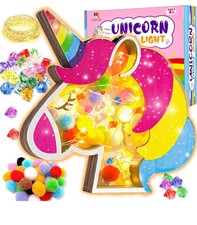 Unicorn Craft Kit for Kids, DIY Wooden Unicorn Night Light Arts  Crafts Project