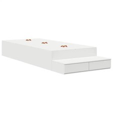 Storage Bed Frame with Drawer with Storage Engineered Wood Platform  vidaXL