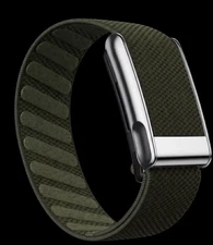 Whoop MG/5.0 Green Luxe Band - Shiny Silver Clasp/hook/link - One/peak/life