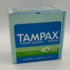UPC 073010000063 product image for Vintage 1986 Tampax Tampons Flushable 40 Super Sealed NOS Movie Prop New | upcitemdb.com