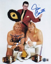 Jim Cornette & Stan Lane Signed WWE 8x10 Photo BAS COA NWA WCW MACW Picture Auto