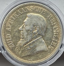 South Africa 1894 2-1/2 Shillings Silver Coin - Extremely Rare