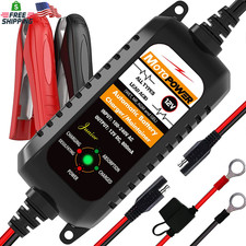 MOTOPOWER MP00205A 12V 800Ma Automatic Battery Charger, Maintainer, Trickle and