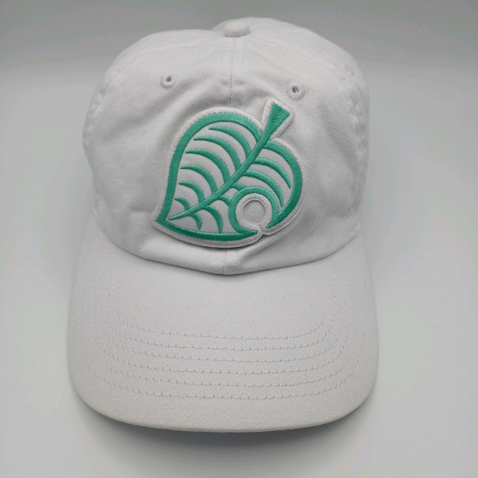 Animal Crossing Patch Hat Cap Solid White Teal Gr… - image 13
