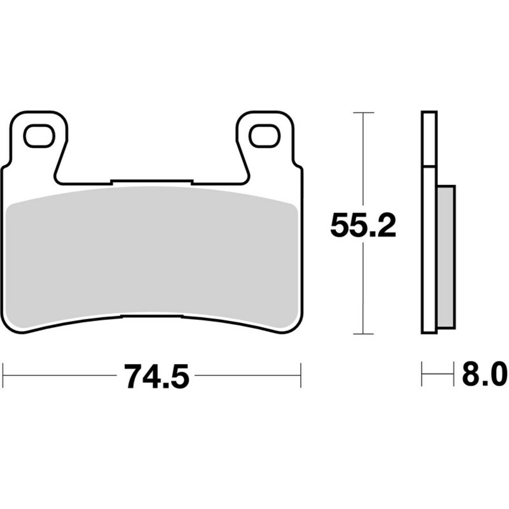 RC brake pad For Harley FLSTFBS 1800 S 2016-2017 Brembo 07HO45RC Front Ceramic - Image 70