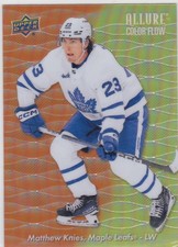 2023/24 ALLURE..MATTHEW KNIES..COLOR FLOW..ROOKIE..ORANGE-YELLOW..MAPLE LEAFS