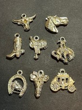 8 Vtg. Cracker Jack/Gumball Western Charm Prizes