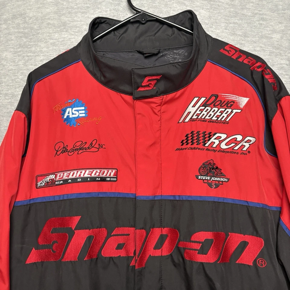 Snap On Dale Earnhardt, RCR, Doug Herbert, ASE Racing Jacket Windbreaker Men XL - Image 2 of 4