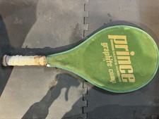 Vintage Prince Pro Series 110 Tennis Racket With Cover 4 5/8 Grip