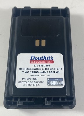 BPV130LI Rechargable Li-Ion Battery, 7.4V, 2500 mAh, 18.5 Wh, Vertex VX-350 NOS