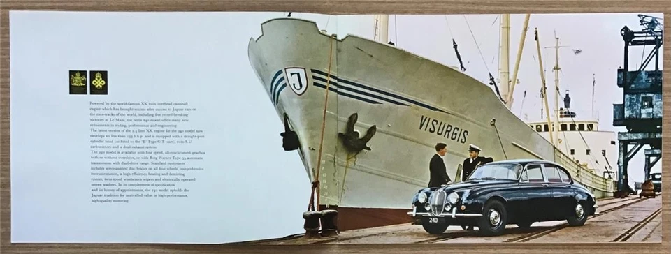 JAGUAR 240 MODEL Car Sales Brochure Sept 1968-69 #9/68 - Image 2 of 4