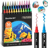 Acrylstifte FüR Steine Wasserfest, 36 Farben Steine Bemalen Stifte Set,