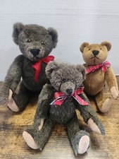 3 Vintage Speciality Handcrafted Jointed Bears BR15