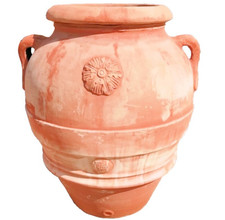 Bettini Deruta | Orcio Monumentale Terracotta h135cm Anfora Grande da Giardino