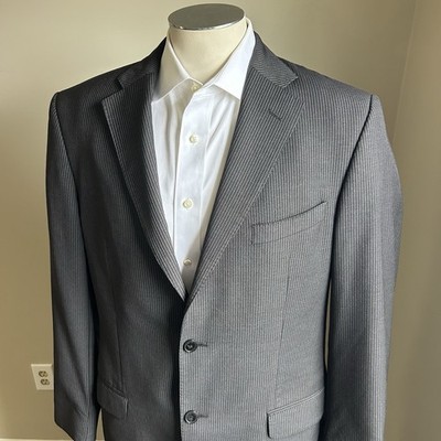 Versace Collection Dark Grey Pinstripe Suit 42R IT 52 | 100% Lana Wool | Croatia