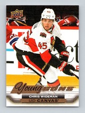 2015-16 UD SERIES CANVAS CHRIS WIDEMAN RC YOUNG GUNS ROOKIE Upper Deck Senators
