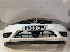 NISSAN PULSAR 2014 COMPLETE FRONT BUMPER WHITE