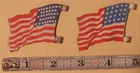 Old Marx 20 STAR + 36 STAR TIN FLAGS To Playsets