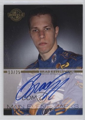 2011 Wheels Main Event Marks Gold /25 Brad Keselowski #ME-BK Auto 1i9