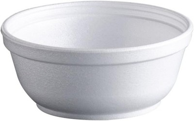 Foam Bowl 8oz   Case of 1000, Insulated Hot/Cold, Lip Stack, Fill Line, 4.2'' Rim