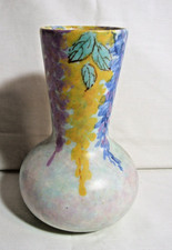 BESWICK FLORAL VASE HAND PAINTED 1920's DECO 6" BEAUTIFUL