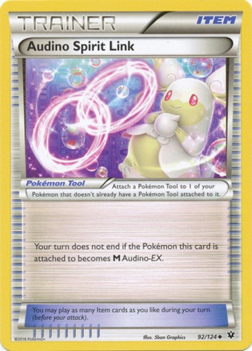 Audino Spirit Link - 92/124 - Uncommon - Moderately Played