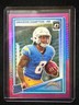 2025 Donruss OMARION HAMPTON Rated Rookie PINK Optic Preview #303 RC Chargers