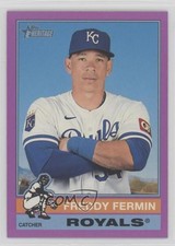 2025 Topps Heritage High Number SP Light Purple Border Freddy Fermin #466 18ye
