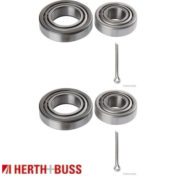 2X Radlagersatz Herth+Buss Jakoparts J4710512 2 Radlager Satz Links Rechts-image