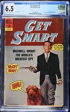 🔥GET SMART #1 (1966) Don Adams & Fang Photo Cover! DELL COMICS! CGC 6.5🔥