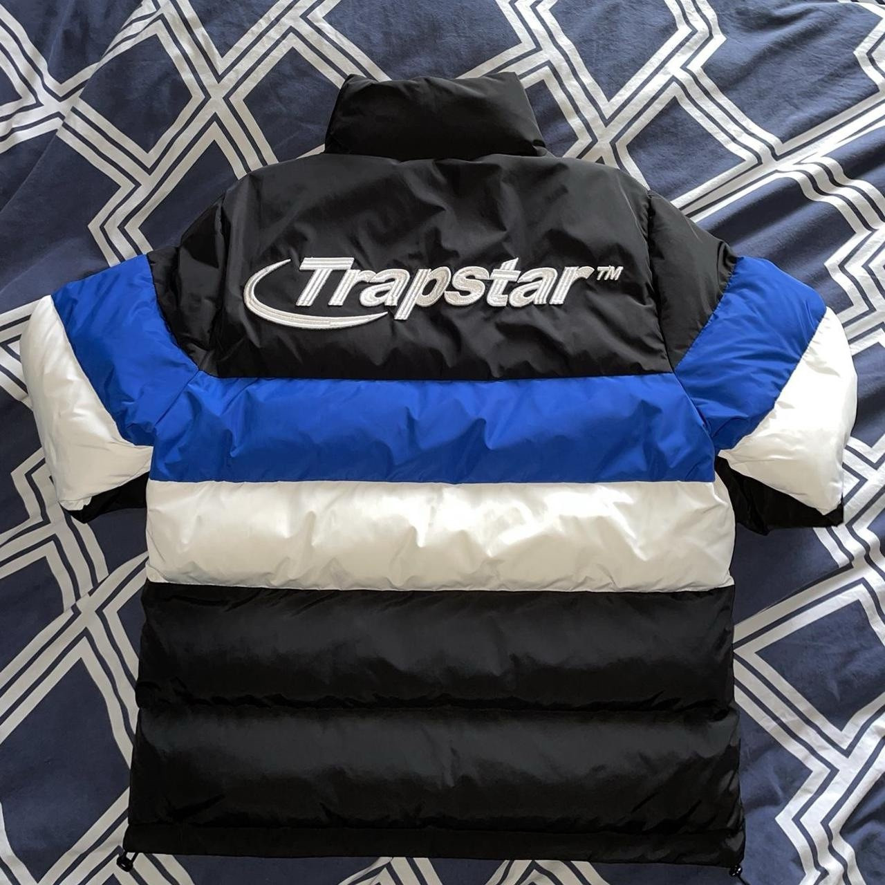 trapstar hyperdrive puffer jacket Black Blue White - image 2