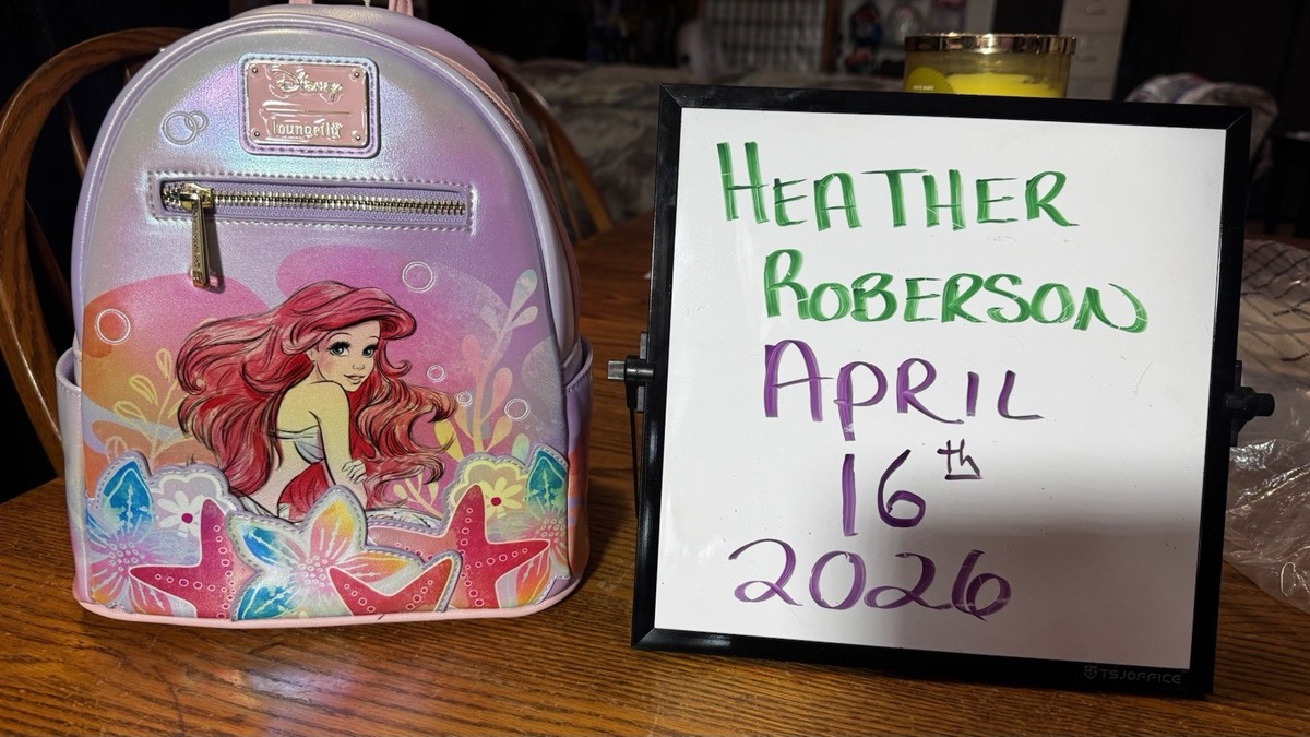 Loungefly X Disney Little Mermaid Ariel Soft Floral Backpack 