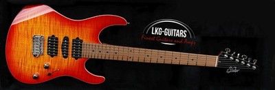 Suhr Modern Plus Fireburst  Roasted Maple Fingerboard HSH Tonabnehmer  
