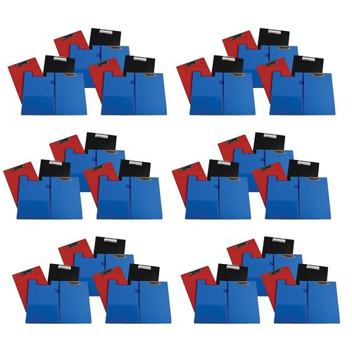 C-Line Vinyl Clipboard Folder Letter Size Assorted Colors Pack 6 CLI30600-6