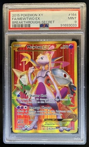 2015 Pokemon XY BREAKthrough Mewtwo #164/162 PSA 9