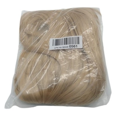 FESHFEN Hellblond Kurze Bob Perücken mit Pony, 30 cm Gerade Light Blonde Wig für