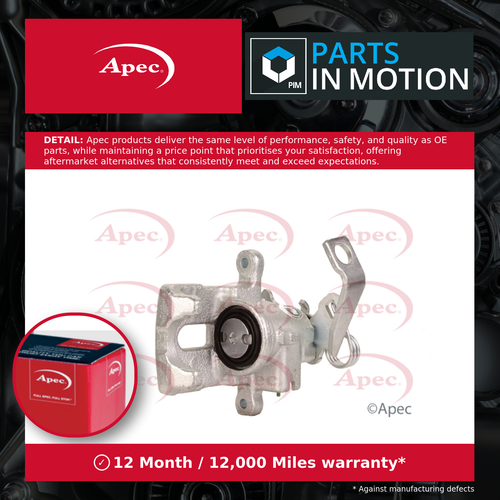 Brake Caliper fits HONDA CIVIC Mk8 1.8 Rear Left 05 to 11 R18A2 43019SMGE01 Apec - Picture 1 of 10