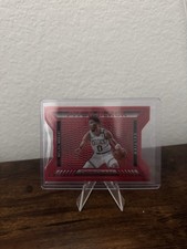 2020-21 Panini Obsidian - Pitch Black Jayson Tatum #20 Electric Etch Red Flood