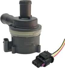 Auxiliary Electric Coolant Water Pump+Plug For VW Touareg AUDI A6 Q5#059121012B#