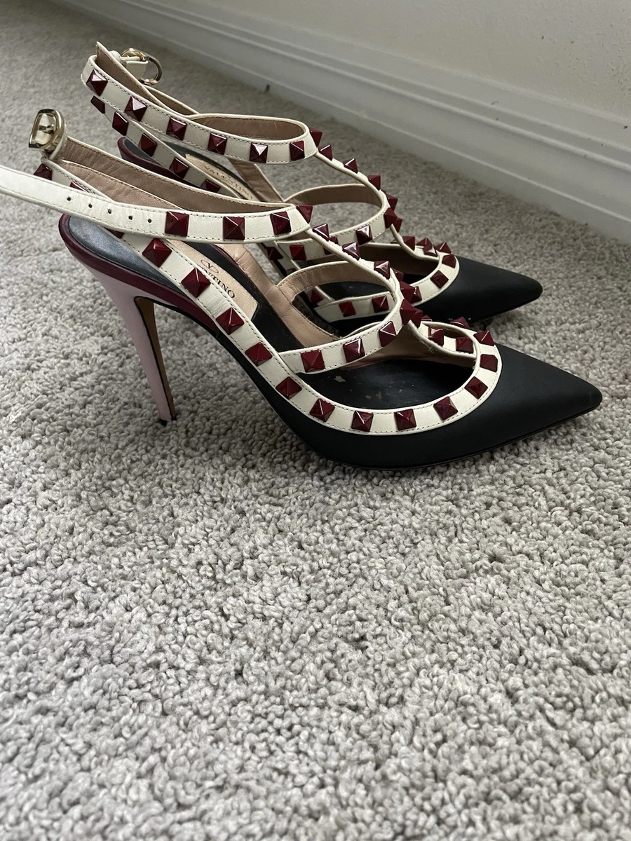 Valentino Rockstud drivers size 40/5 used excellent condición. Valentino Garavani Rockstud Patent Leather Mule Flats Black  main image 3