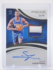 ADEM BONA 2024-25 IMMACULATE RPA ROOKIE PATCH AUTOGRAPH RC AUTO 39/99