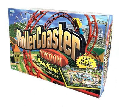 Rollercoaster Tycoon Board Game Own Rides Build Thrill 40769 2002 Complete 