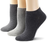 Sneaker Socken 3Er-Pack GrößE 35-38 Grau/Weiß/Schwarz Camano Baumwolle