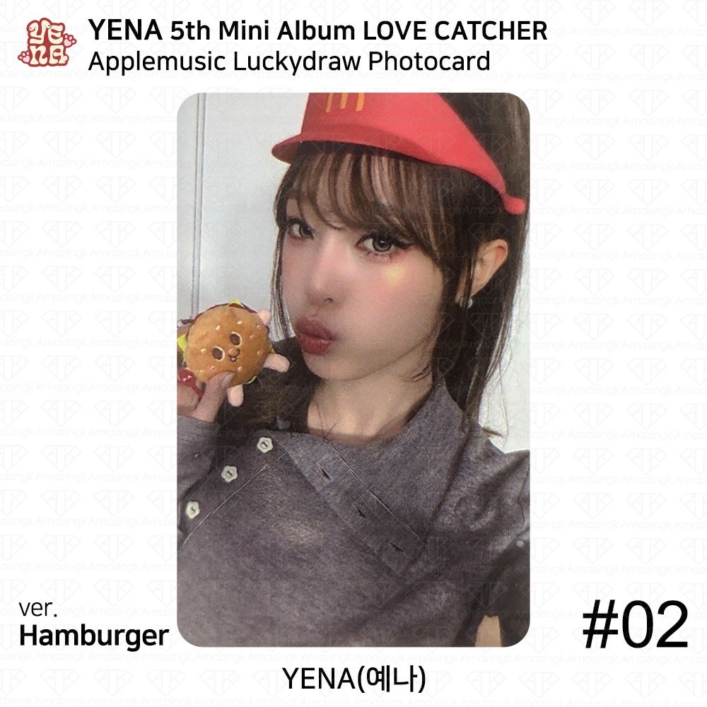 Yena 5th Mini Album Love Catcher AppleMusic LuckyDraw Photocard | eBay