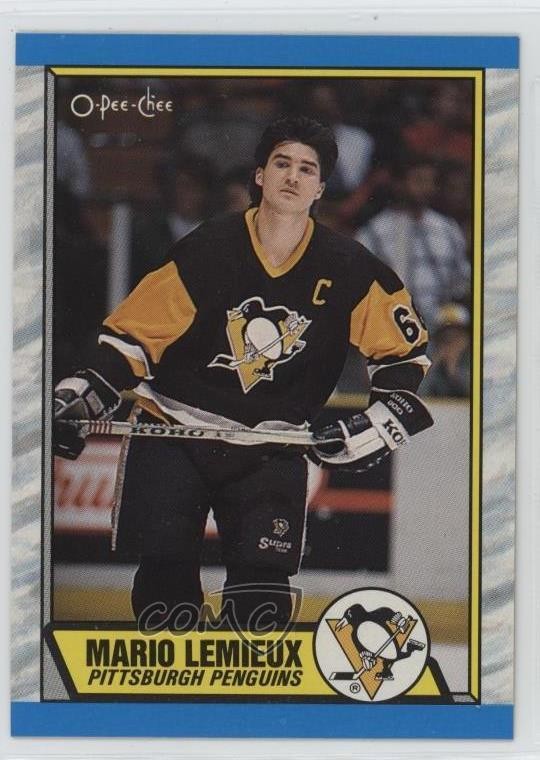 1989-90 O-Pee-Chee Mario Lemieux #1 HOF 1hm6