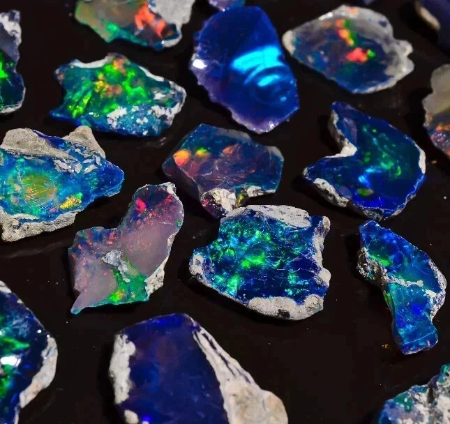 Cut Grade Black Opal Rough Lot AAA Grade Large Siz Ethiopian Welo Black Opal Raw - Image 2 of 4