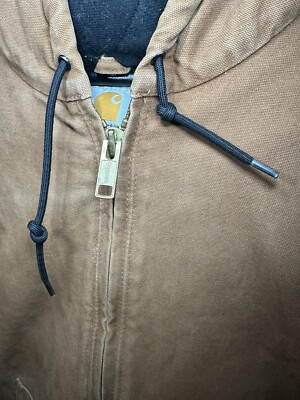 Carhartt J130 211 Jacket Men's XL Brown Vintage Full Zip Canvas