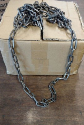100' OF PREMIUM HIGH GRADE #2 CHAIN STRAIGHT LINK CHAIN TRAPPING SUPER STRONG
