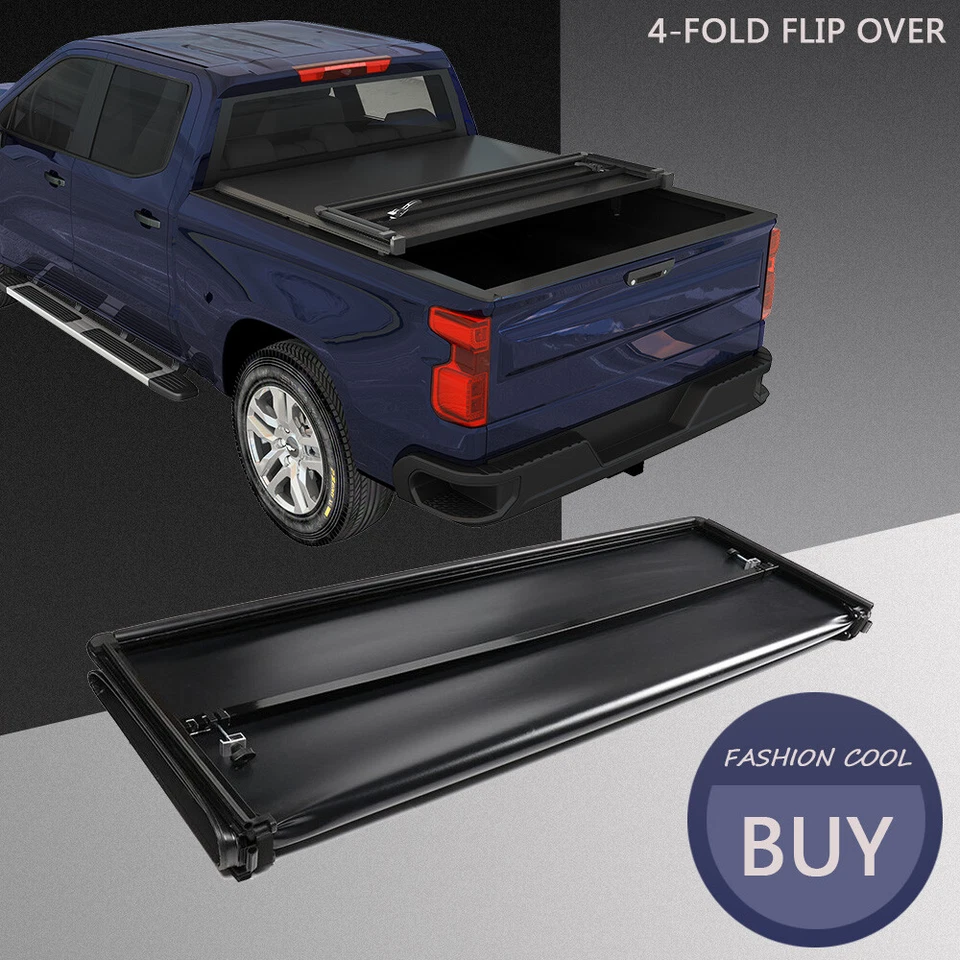 Soft 4 FOLD Truck Tonneau Cover 6.5ft Bed For 2002-2019 Dodge Ram 1500 2500 3500 Foto 4 de 4