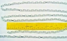 2 Feet Silver Aluminum CABLE CHAIN 5mm x 8mm Oval ~ Light weight / Non-tarnish